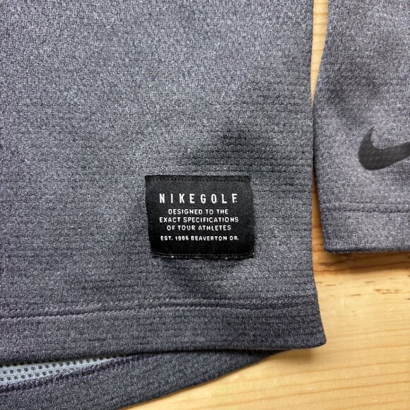 Minnesota Vikings Shirt Mens Large Gray Pullover 1/4 Zip Nike Dri Fit - Picture 4 of 12